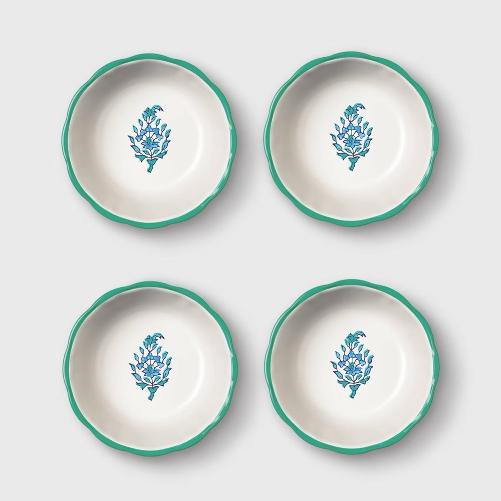 Roller Rabbit x Target Melamine Mini Bowls – 4-piece 11.5-oz. Bouquet Blue